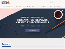 Tablet Screenshot of improvepresentation.com